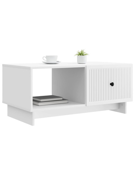 Tavolino da salotto Bianco 90 x 50 x 40 cm Legno ingegnerizzato