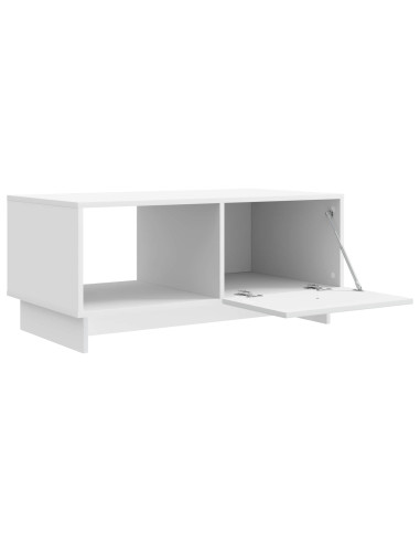 Tavolino da salotto Bianco 90 x 50 x 40 cm Legno ingegnerizzato