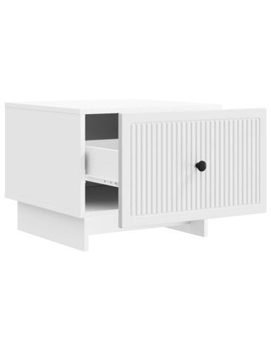 Tavolino da salotto Bianco 49 x 50 x 40 cm Legno ingegnerizzato