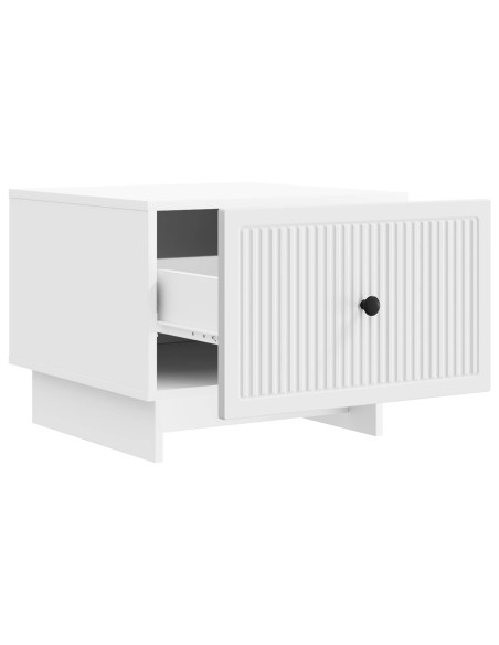 Tavolino da salotto Bianco 49 x 50 x 40 cm Legno ingegnerizzato