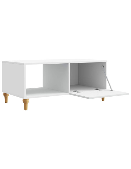 Tavolino da salotto Bianco 90 x 50 x 40 cm Legno ingegnerizzato
