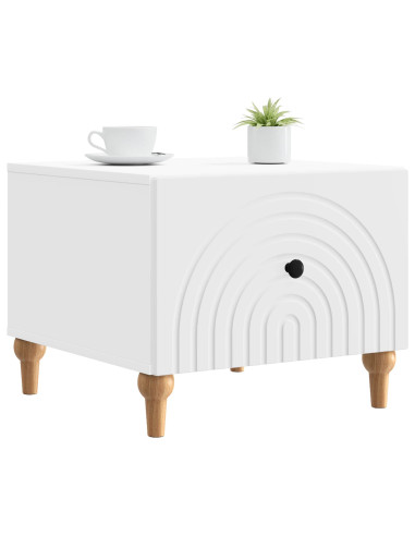 Tavolino da salotto Bianco 49 x 50 x 40 cm Legno ingegnerizzato