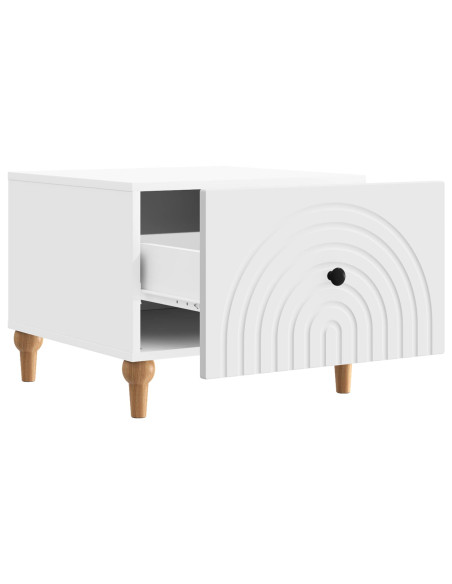 Tavolino da salotto Bianco 49 x 50 x 40 cm Legno ingegnerizzato