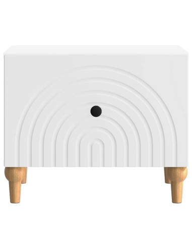 Tavolino da salotto Bianco 49 x 50 x 40 cm Legno ingegnerizzato