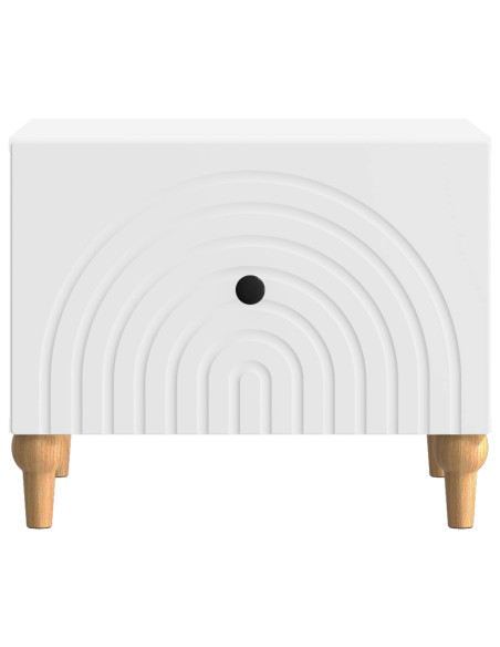 Tavolino da salotto Bianco 49 x 50 x 40 cm Legno ingegnerizzato