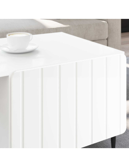 Tavolino da salotto Bianco 90 x 50 x 40 cm Legno ingegnerizzato