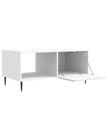 Tavolino da salotto Bianco 90 x 50 x 40 cm Legno ingegnerizzato