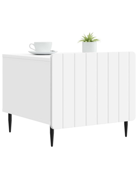 Tavolino da salotto Bianco 49 x 50 x 42 cm Legno ingegnerizzato