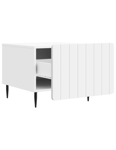 Tavolino da salotto Bianco 49 x 50 x 42 cm Legno ingegnerizzato