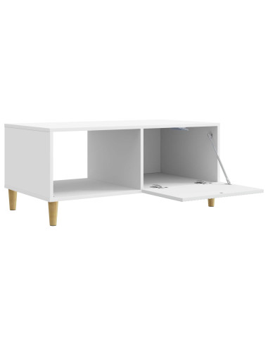 Tavolino da salotto Bianco 90 x 50 x 40 cm Legno ingegnerizzato