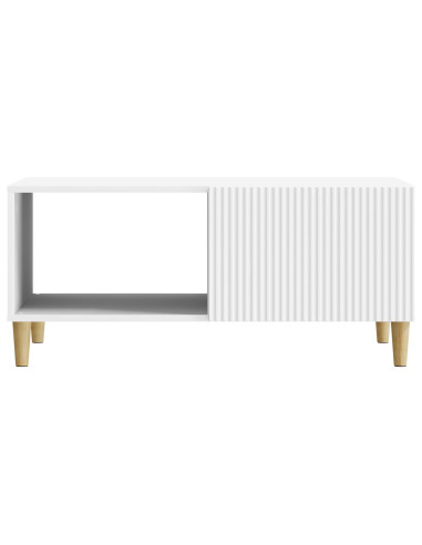 Tavolino da salotto Bianco 90 x 50 x 40 cm Legno ingegnerizzato