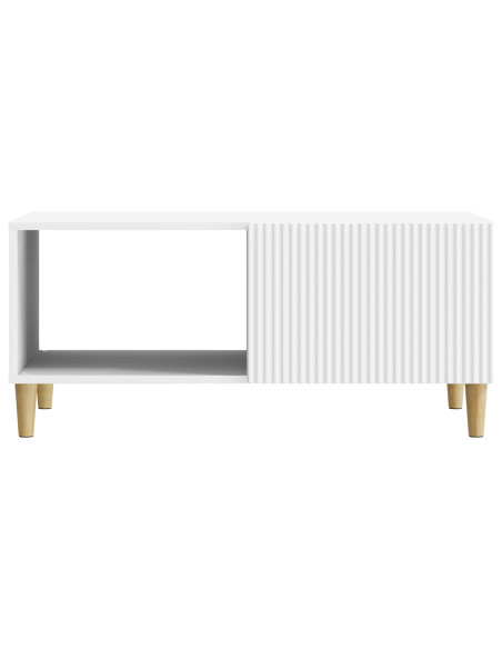 Tavolino da salotto Bianco 90 x 50 x 40 cm Legno ingegnerizzato