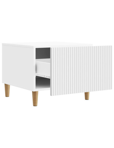 Tavolino da salotto Bianco 49 x 50 x 40 cm Legno ingegnerizzato