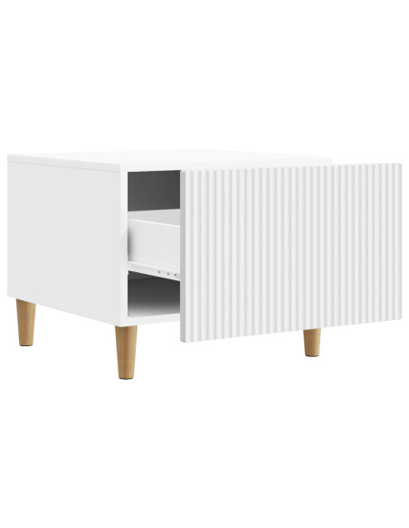 Tavolino da salotto Bianco 49 x 50 x 40 cm Legno ingegnerizzato