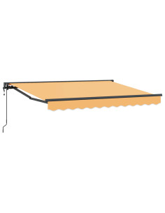 Tenda retrattile Sabbia 5 x 3 m Poliestere e Alluminio