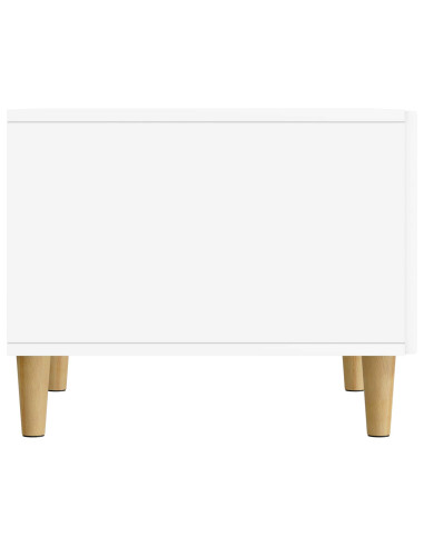 Tavolino da salotto Bianco 49 x 50 x 40 cm Legno ingegnerizzato