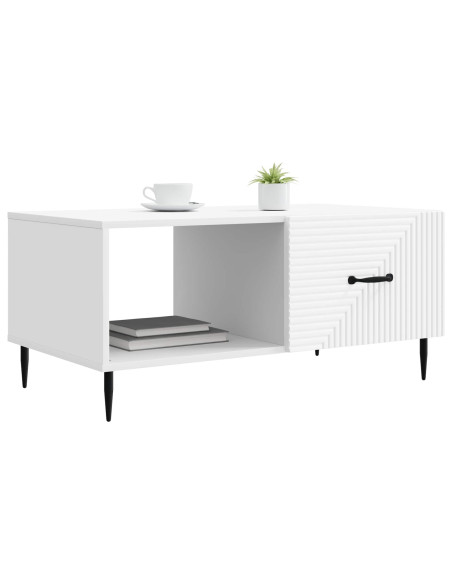 Tavolino da salotto Bianco 90 x 50 x 40 cm Legno ingegnerizzato