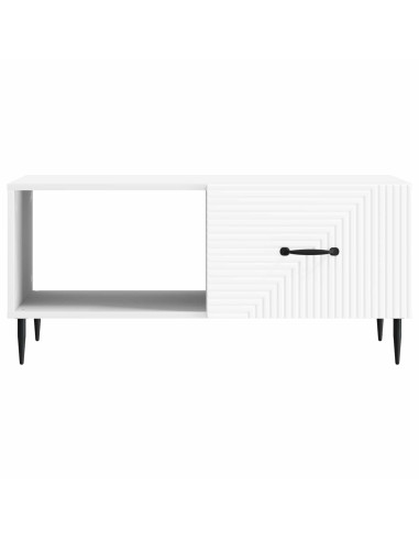 Tavolino da salotto Bianco 90 x 50 x 40 cm Legno ingegnerizzato