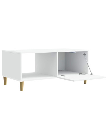 Tavolino da salotto Bianco 90 x 50 x 40 cm Legno ingegnerizzato