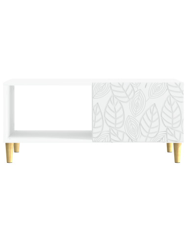 Tavolino da salotto Bianco 90 x 50 x 40 cm Legno ingegnerizzato