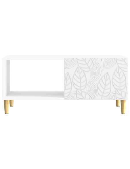 Tavolino da salotto Bianco 90 x 50 x 40 cm Legno ingegnerizzato