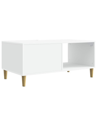 Tavolino da salotto Bianco 90 x 50 x 40 cm Legno ingegnerizzato