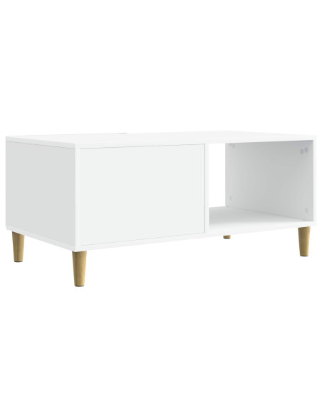 Tavolino da salotto Bianco 90 x 50 x 40 cm Legno ingegnerizzato