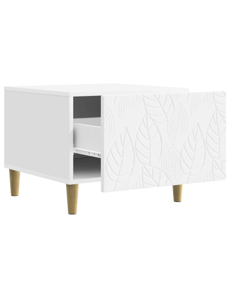 Tavolino da salotto Bianco 50 x 49 x 40 cm Legno ingegnerizzato