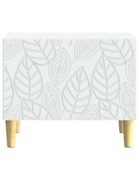 Tavolino da salotto Bianco 50 x 49 x 40 cm Legno ingegnerizzato