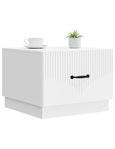 Tavolino da salotto Bianco 49 x 50 x 37 cm Legno ingegnerizzato