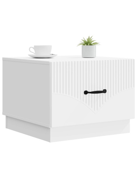 Tavolino da salotto Bianco 49 x 50 x 37 cm Legno ingegnerizzato