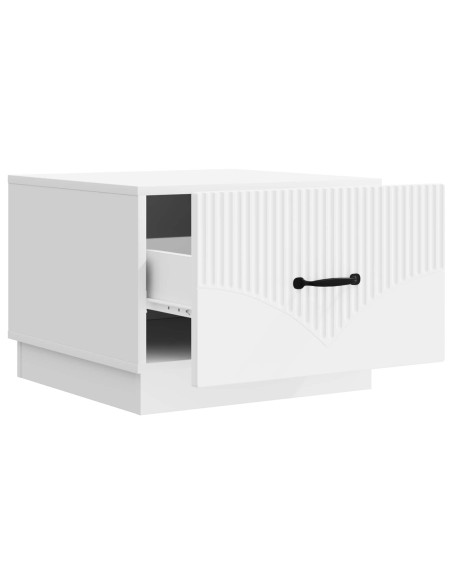 Tavolino da salotto Bianco 49 x 50 x 37 cm Legno ingegnerizzato