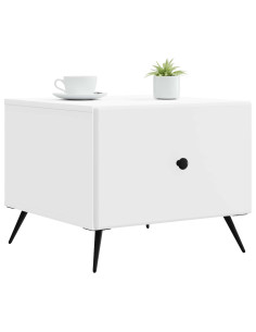 Tavolino da salotto Bianco 49 x 50 x 40 cm Legno ingegnerizzato 2