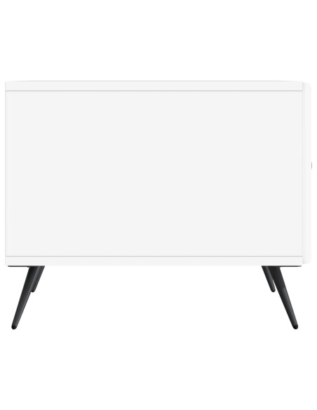 Tavolino da salotto Bianco 49 x 50 x 40 cm Legno ingegnerizzato