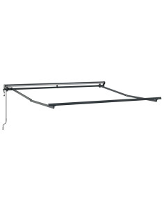 Tettuccio Elettrico Retrattile Grigio chiaro e bianco 5 × 3,5 m 2