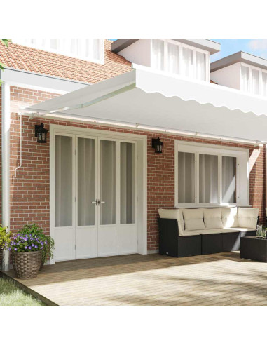 Telo di ricambio per tenda da sole Bianco 6 × 3,5 m Poliestere