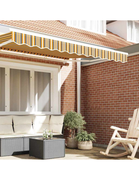 Sostituzione della mantovana per tenda Giallo e Grigio 2,5 m