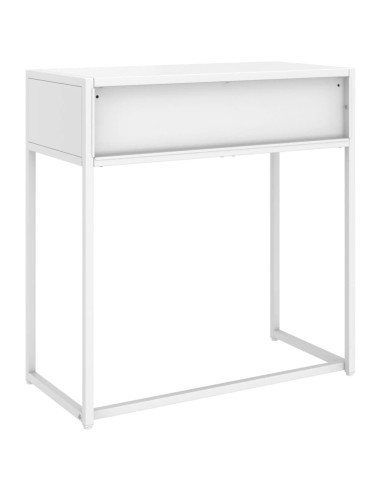 Tavolo Consolle Bianco 72x35x75 cm in Acciaio
