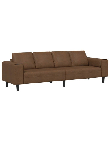 Divano per Soggiorno Marrone 250 x 77 x 76 cm