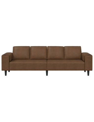Divano per Soggiorno Marrone 250 x 77 x 76 cm