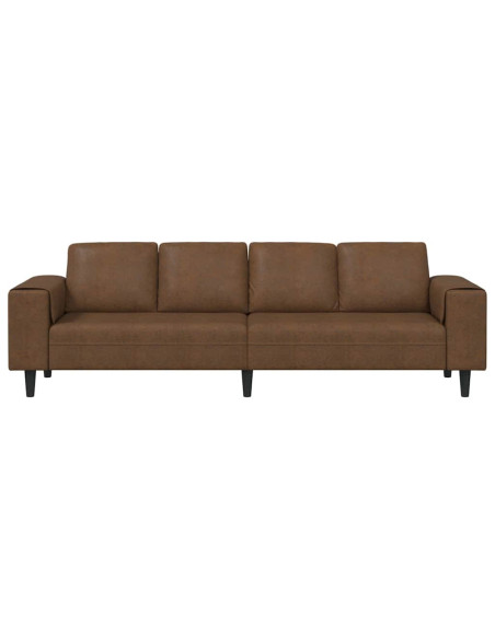Divano per Soggiorno Marrone 250 x 77 x 76 cm