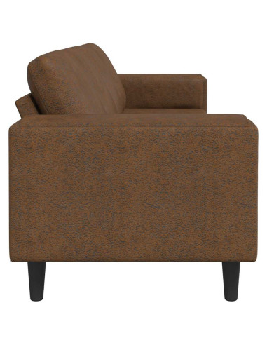Divano per Soggiorno Marrone 250 x 77 x 76 cm