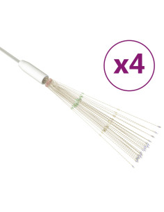 Luci di Natale Fuochi Artificio 4pz Multicolore 20cm 560 LED 2