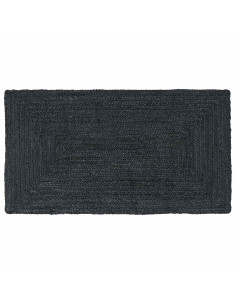 Tappeti per area Rettangolare Grigio Scuro 60 x 110 cm Juta