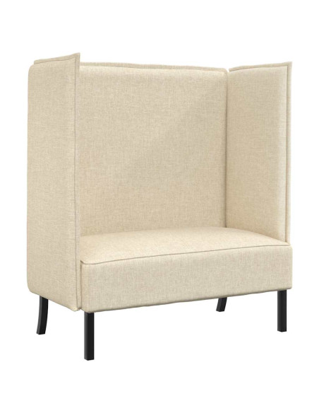 Divano alto 101cm Crema Tessuto