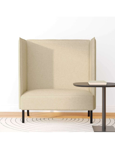 Divano alto 101cm Crema Tessuto