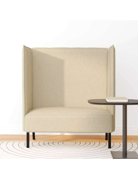 Divano alto 101cm Crema Tessuto