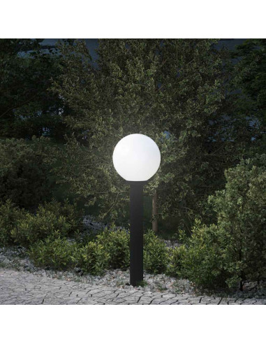 Lampada a paletto 80 cm Nera IP44