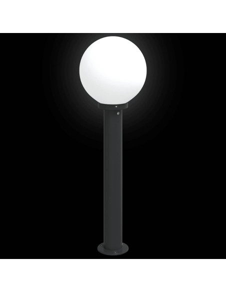Lampioni a palo 3 pz 80 cm Nero IP44