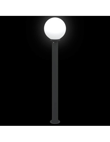 Lampioni a palo 3 pz 120 cm Nero IP44